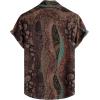 imageVATPAVE Mens Casual Short Sleeve Button Down Shirts Regular Fit Hawaiian Summer ShirtBrown Vintage