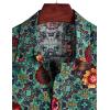 imageVATPAVE Mens Casual Short Sleeve Button Down Shirts Regular Fit Hawaiian Summer ShirtGreen