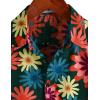 imageVATPAVE Mens Casual Short Sleeve Button Down Shirts Regular Fit Hawaiian Summer ShirtGreen Red