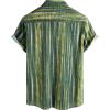imageVATPAVE Mens Casual Short Sleeve Button Down Shirts Regular Fit Hawaiian Summer ShirtGreen Yellow