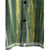 imageVATPAVE Mens Casual Short Sleeve Button Down Shirts Regular Fit Hawaiian Summer ShirtGreen Yellow