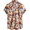 imageVATPAVE Mens Casual Short Sleeve Button Down Shirts Regular Fit Hawaiian Summer ShirtKhakiorange