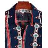 imageVATPAVE Mens Casual Short Sleeve Button Down Shirts Regular Fit Hawaiian Summer ShirtNavy Red