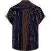 imageVATPAVE Mens Casual Short Sleeve Button Down Shirts Regular Fit Hawaiian Summer ShirtNavy Strip