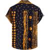 imageVATPAVE Mens Casual Short Sleeve Button Down Shirts Regular Fit Hawaiian Summer ShirtOrange Navy