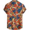 imageVATPAVE Mens Casual Short Sleeve Button Down Shirts Regular Fit Hawaiian Summer ShirtRed Blue
