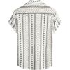 imageVATPAVE Mens Casual Short Sleeve Button Down Shirts Regular Fit Hawaiian Summer ShirtWhite Black