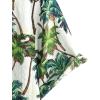 imageVATPAVE Mens Casual Short Sleeve Button Down Shirts Regular Fit Hawaiian Summer ShirtWhitegreen