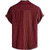 imageVATPAVE Mens Casual Short Sleeve Button Down Shirts Regular Fit Hawaiian Summer ShirtWinered