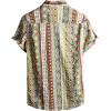 imageVATPAVE Mens Casual Short Sleeve Button Down Shirts Regular Fit Hawaiian Summer ShirtYellow