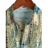 imageVATPAVE Mens Casual Short Sleeve Button Down Shirts Regular Fit Hawaiian Summer ShirtYellow Blue