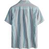 imageVATPAVE Mens Casual Striped Shirts Short Sleeve Button Down Summer Shirts Regular Fit Beach Shirts with PocketBlack Blue