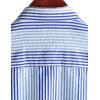 imageVATPAVE Mens Casual Striped Shirts Short Sleeve Button Down Summer Shirts Regular Fit Beach Shirts with PocketLightblue White