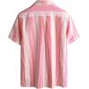 imageVATPAVE Mens Casual Striped Shirts Short Sleeve Button Down Summer Shirts Regular Fit Beach Shirts with PocketRed