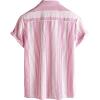 imageVATPAVE Mens Casual Striped Shirts Short Sleeve Button Down Summer Shirts Regular Fit Beach Shirts with PocketRed White