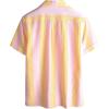 imageVATPAVE Mens Casual Striped Shirts Short Sleeve Button Down Summer Shirts Regular Fit Beach Shirts with PocketYellow Pink