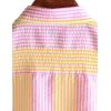 imageVATPAVE Mens Casual Striped Shirts Short Sleeve Button Down Summer Shirts Regular Fit Beach Shirts with PocketYellowpink White