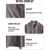 imageVATPAVE Mens Casual Summer Shirts Short Sleeve Button Down Shirts Fashion Textured Beach Hawaiian Shirts with PocketGray