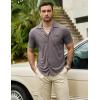 imageVATPAVE Mens Casual Summer Shirts Short Sleeve Button Down Shirts Fashion Textured Beach Hawaiian Shirts with PocketGray