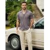 imageVATPAVE Mens Casual Summer Shirts Short Sleeve Button Down Shirts Fashion Textured Beach Hawaiian Shirts with PocketGray