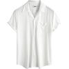 imageVATPAVE Mens Casual Summer Shirts Short Sleeve Button Down Shirts Fashion Textured Beach Hawaiian Shirts with PocketWhite