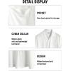 imageVATPAVE Mens Casual Summer Shirts Short Sleeve Button Down Shirts Fashion Textured Beach Hawaiian Shirts with PocketWhite