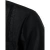 imageVATPAVE Mens Embroidered Cuban Guayabera Shirts Casual Button Down Short Sleeve Beach ShirtsBlack