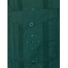 imageVATPAVE Mens Embroidered Cuban Guayabera Shirts Casual Button Down Short Sleeve Beach ShirtsGreen