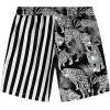 imageVATPAVE Mens Flamingo Hawaiian Sets Casual Short Sleeve Button Down Shirts Beach OutfitsBlack Leopard