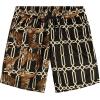 imageVATPAVE Mens Flamingo Hawaiian Sets Casual Short Sleeve Button Down Shirts Beach OutfitsBlack Tiger
