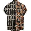 imageVATPAVE Mens Flamingo Hawaiian Sets Casual Short Sleeve Button Down Shirts Beach OutfitsBlack Tiger