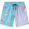 imageVATPAVE Mens Flamingo Hawaiian Sets Casual Short Sleeve Button Down Shirts Beach OutfitsBlue Flamingo