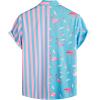 imageVATPAVE Mens Flamingo Hawaiian Sets Casual Short Sleeve Button Down Shirts Beach OutfitsBlue Flamingo