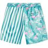 imageVATPAVE Mens Flamingo Hawaiian Sets Casual Short Sleeve Button Down Shirts Beach OutfitsBlue White