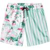 imageVATPAVE Mens Flamingo Hawaiian Sets Casual Short Sleeve Button Down Shirts Beach OutfitsCyan