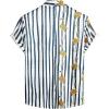 imageVATPAVE Mens Flamingo Hawaiian Sets Casual Short Sleeve Button Down Shirts Beach OutfitsNavy