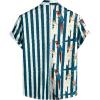 imageVATPAVE Mens Flamingo Hawaiian Sets Casual Short Sleeve Button Down Shirts Beach OutfitsNavy Parrot