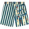 imageVATPAVE Mens Flamingo Hawaiian Sets Casual Short Sleeve Button Down Shirts Beach OutfitsNavy Parrot
