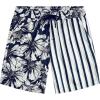 imageVATPAVE Mens Flamingo Hawaiian Sets Casual Short Sleeve Button Down Shirts Beach OutfitsNavy White