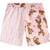 imageVATPAVE Mens Flamingo Hawaiian Sets Casual Short Sleeve Button Down Shirts Beach OutfitsPink Tiger