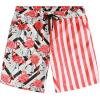 imageVATPAVE Mens Flamingo Hawaiian Sets Casual Short Sleeve Button Down Shirts Beach OutfitsRed Flamingo