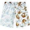 imageVATPAVE Mens Flamingo Hawaiian Sets Casual Short Sleeve Button Down Shirts Beach OutfitsWhite Tiger