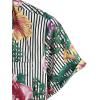 imageVATPAVE Mens Floral Hawaiian Shirt Casual Button Down Short Sleeve Aloha Beach ShirtsBlack Flower