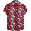 imageVATPAVE Mens Floral Hawaiian Shirt Casual Button Down Short Sleeve Aloha Beach ShirtsBlackred