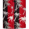 imageVATPAVE Mens Floral Hawaiian Shirt Casual Button Down Short Sleeve Aloha Beach ShirtsBlackred