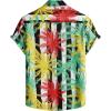 imageVATPAVE Mens Floral Hawaiian Shirt Casual Button Down Short Sleeve Aloha Beach ShirtsBlackyellow