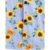 imageVATPAVE Mens Floral Hawaiian Shirt Casual Button Down Short Sleeve Aloha Beach ShirtsBlue Sunflower