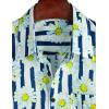 imageVATPAVE Mens Floral Hawaiian Shirt Casual Button Down Short Sleeve Aloha Beach ShirtsBluewhite