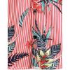 imageVATPAVE Mens Floral Hawaiian Shirt Casual Button Down Short Sleeve Aloha Beach ShirtsRed