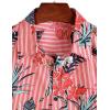 imageVATPAVE Mens Floral Hawaiian Shirt Casual Button Down Short Sleeve Aloha Beach ShirtsRed